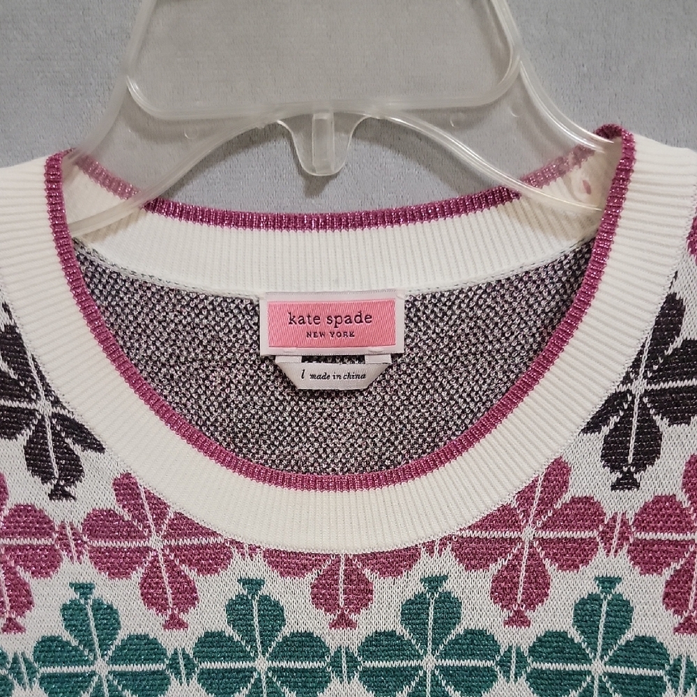Kate Spade Multicolor Patterned Sweater - Picture 2 of 6